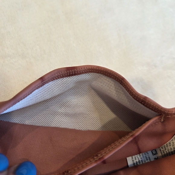 Nike One Dri-FIT Women's Training Leggings Pecan / Rose Clay (FZ7272-634) XS New - Picture 6 of 13